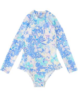 Zimmermann Costume Intero A Manica Lunga "Solstice" - Blue