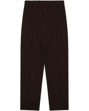 Homme Plissé Issey Miyake Elegant Pleated Trousers - Black