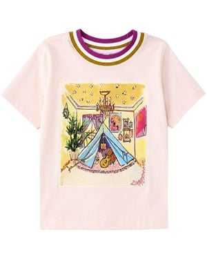 Zimmermann T-Shirt Con Stampa - Pink