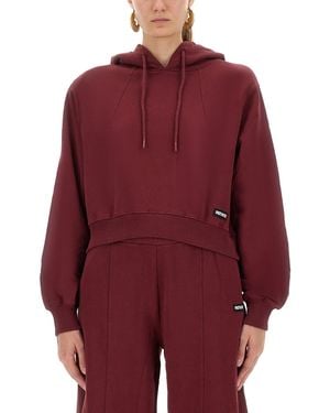 ROTATE BIRGER CHRISTENSEN Terry Back" Hoodie - Red