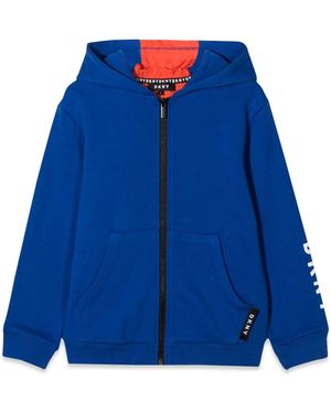 DKNY Cardigan Con Cappuccio - Blu