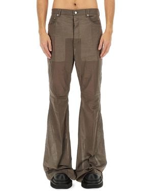 Rick Owens Pantalone Bootcut - Marrone