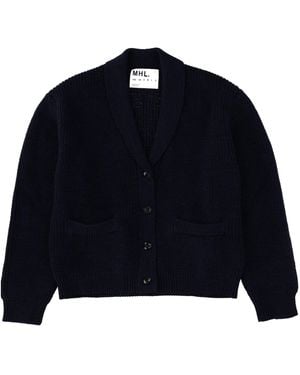 Margaret Howell Cardigan "Mhl" - Blue