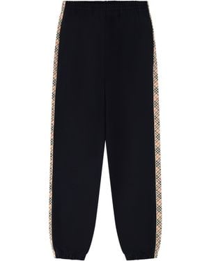 Burberry Pantalone Da Jogging - Blue
