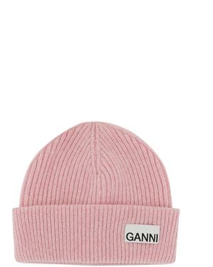 Ganni Cappello Beanie - Rosa