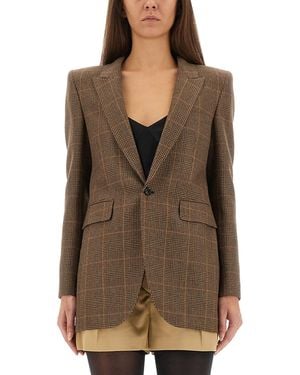 Saint Laurent Wool And Cashmere Jacket - Brown