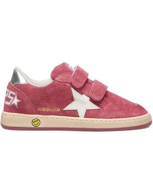 Golden Goose Trainer With Logo" Ballstar" - Pink