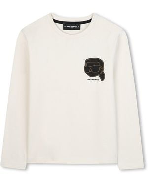 KARL LAGERFELD T-Shirt With Logo - White