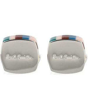 Paul Smith Cufflinks With Logo - Grey