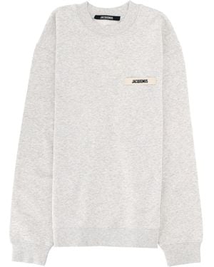 Jacquemus Felpa Con Logo - White