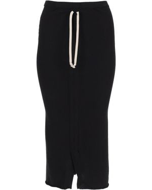 Rick Owens Gonna Midi "Soft Edfu" - Black