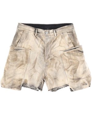 Rick Owens Drkshdw Cargo Shorts "Stefan" - Natural