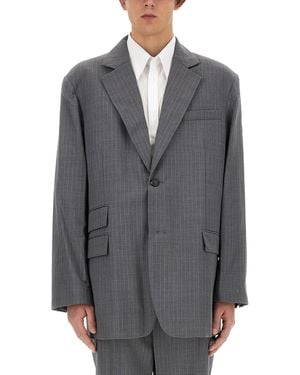 Helmut Lang Virgin Wool Jacket - Grey