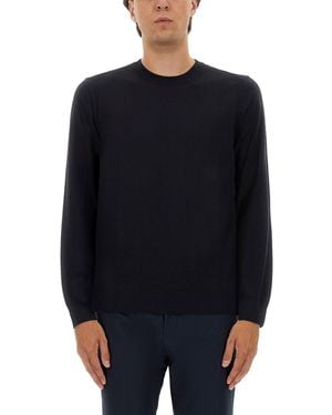 BOSS Regular Fit Wool Sweater - Blue