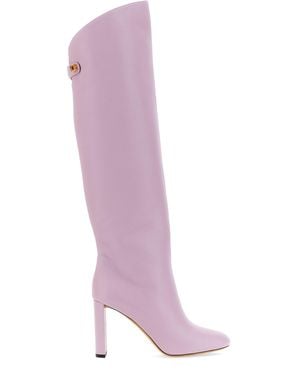 Skorpios Adriana Nappa High Heel Boot - Purple