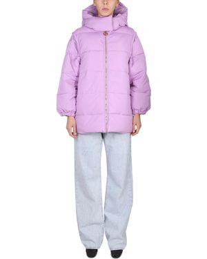 Patou Quilted Mini Down Jacket For - Purple