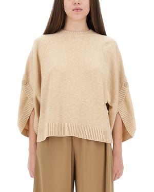 Max Mara Chic Mini Shirt - Natural