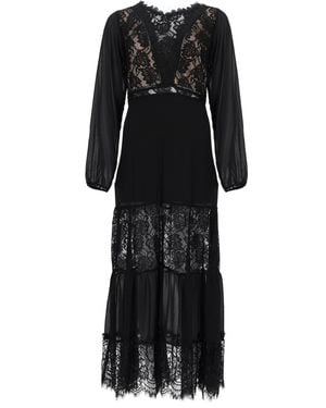 NJ COUTURE Abito Con Dettagli - Black