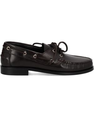 Aeyde Leather Loafers - White
