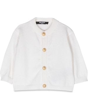 Balmain Cardigan With Buttons - White