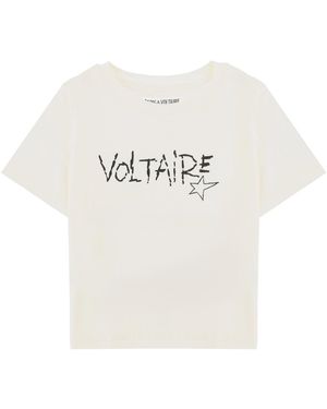 Zadig & Voltaire T-Shirt Con Stampa - White