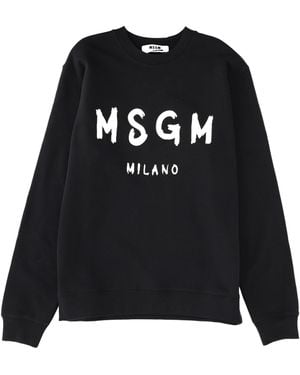 MSGM Sweatshirt With Logo - Black