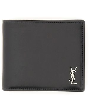 Saint Laurent Portafoglio Tiny Cassandre East/West - Nero