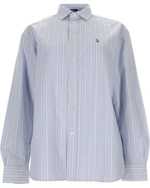Polo Ralph Lauren Camicia Con Logo - Blue