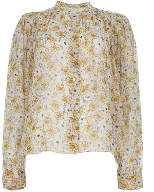 Isabel Marant Blusa "Florine" - Natural