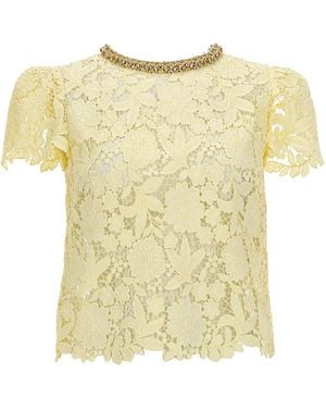 Self-Portrait Top - Yellow