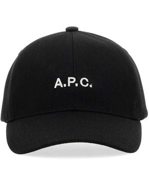 A.P.C. "Charlie" Baseball Hat - Black