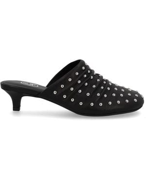 Ash Studded Mules - Black