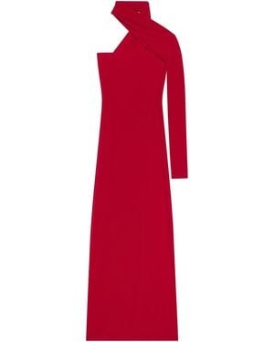 Courreges Draped Oneshoulder Dress - Red