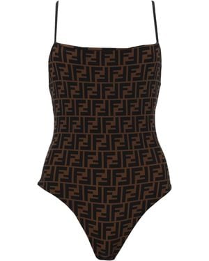 Fendi Costume Da Bagno Intero Reversibile - Black