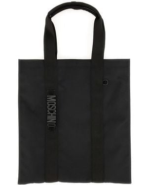 Moschino Couture Logo-Print Tote Bag - Black