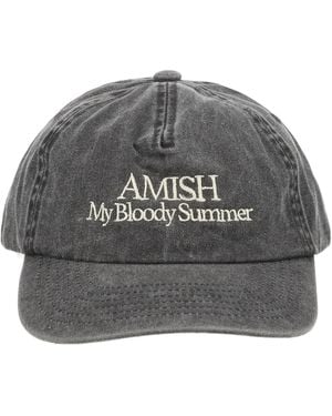 AMISH Baseball Cap With Embroidery - Grey