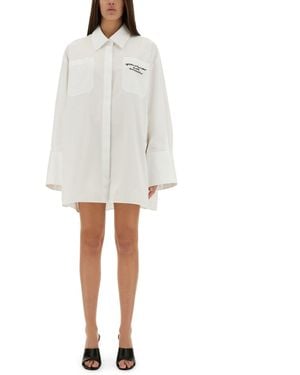 Off-White c/o Virgil Abloh Oversized Poplin Shirt - White
