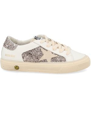 Golden Goose Sneakers May Con Glitter - Natural