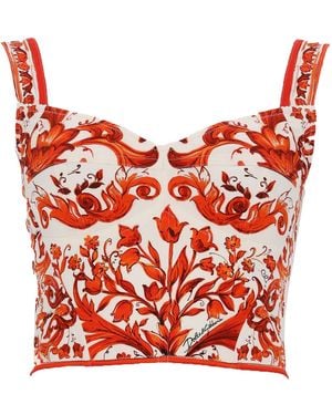 Dolce & Gabbana Top Bustier - Red