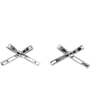 Marc Jacobs Earrings The Lingerie Bow - Metallic