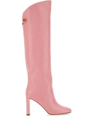 Skorpios Adriana Nappa High Heel Boot - Pink