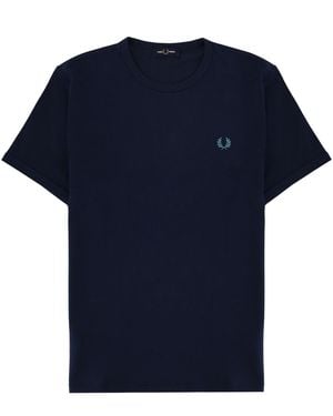 Fred Perry T-Shirt With Logo - Blue