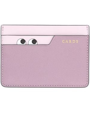 Anya Hindmarch Portacarte "Peeping Eyes" - Pink