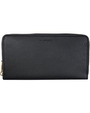 Il Bisonte Mediterranea Leather Wallet With Zip - Grey