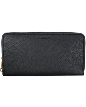 Il Bisonte Mediterranea Leather Wallet With Zip - Gray