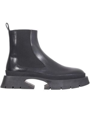 Jil Sander Elevated Stane Boots With 4 Cm Heel - White