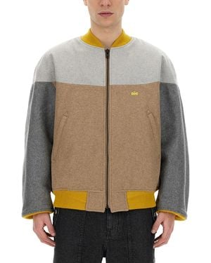 A.I.E. Jacket With Logo - Grey
