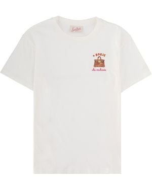 MC2 Saint Barth Graphic Cotton T-Shirt - White