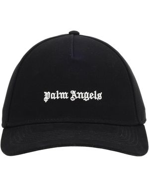 Palm Angels Cappello Da Baseball Con Logo - Black