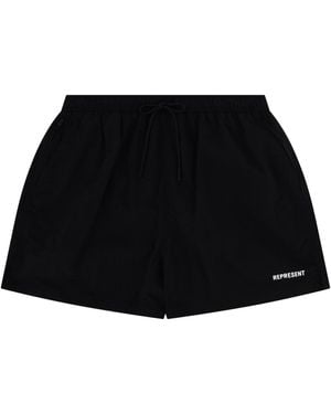 Represent Costume Da Bagno Con Logo - Black